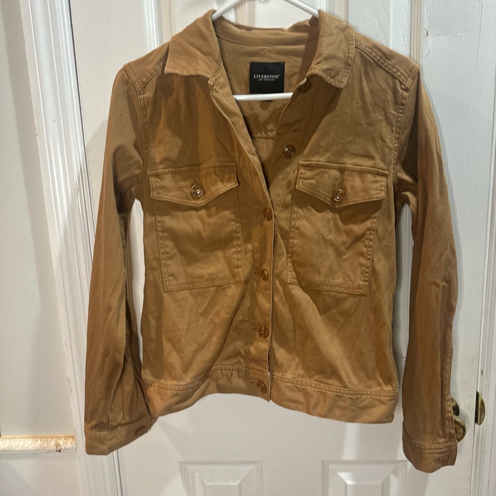 Liverpool Women’s Jacket Tan Camel Stretch Maple‎ Sugar XS